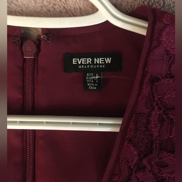 Raspberry red lace Ever New dress - Picture 9 of 9